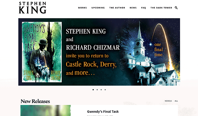 Sitio web de autor - Stephen King Sitio web de autor - Stephen King