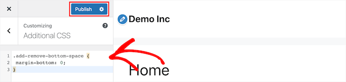 CSS-Code hinzufügen