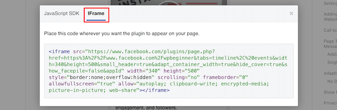 iFrame kodunu kopyala