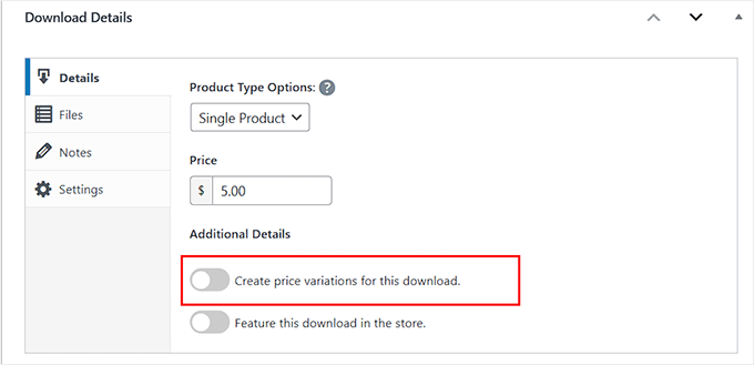 Enable variable pricing in EDD