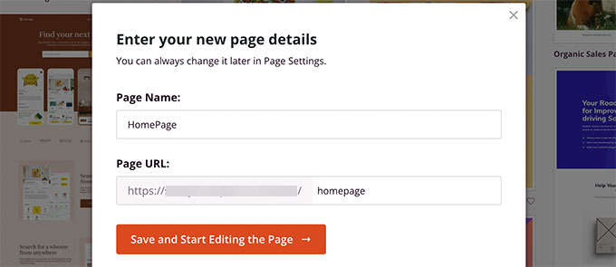 Sayfa adı ve URL'si