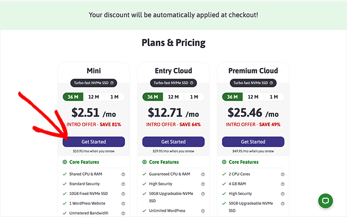 ScalaHosting Pricing Plans