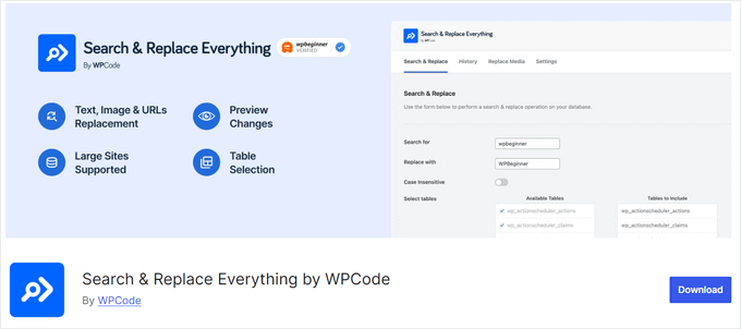 Search & Replace Everything Search & Replace Everything