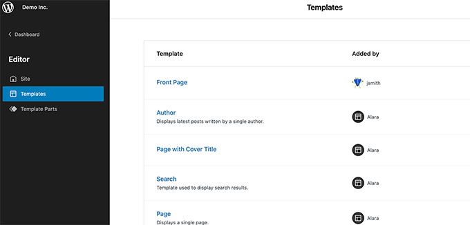 Düzenlenecek bir şablon seçin