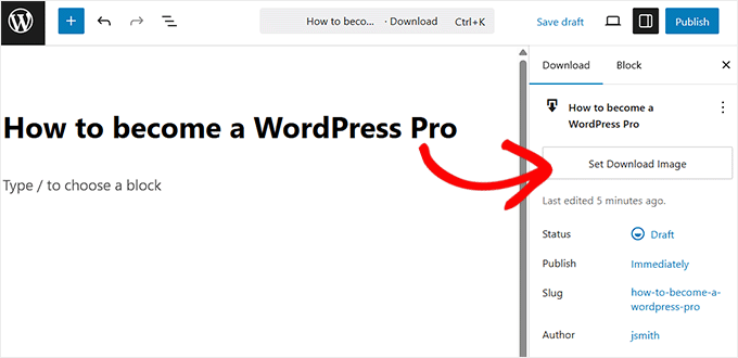 Set a download image for your ebook in EDD