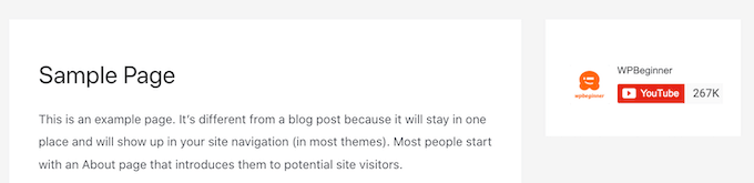 YouTube abone sayınızı WordPress web sitenizde nasıl görüntüleyebilirim.