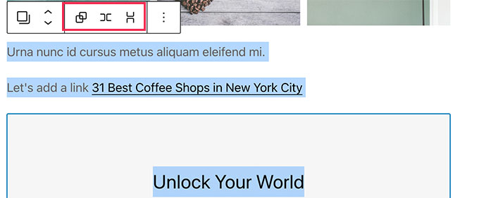 Multi-Block-Zeilen- oder Stapel-Layout
