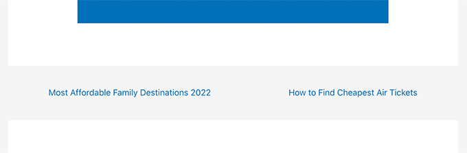 Enlaces simples de siguiente y anterior