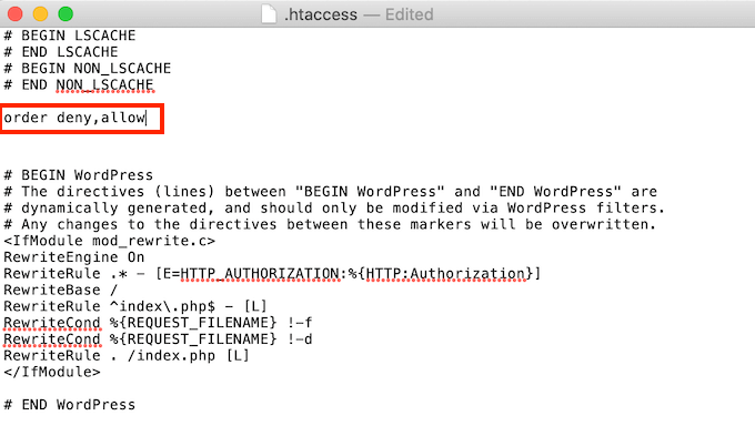 .htaccessを使用してエラー521を修正する方法