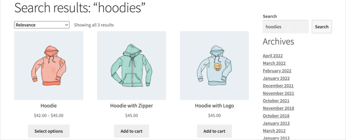 Product Search Results Page Preview Product Search Results Page Preview