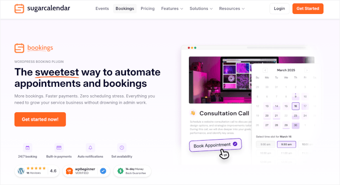 Sugar Calendar Bookings Sugar Calendar Bookings