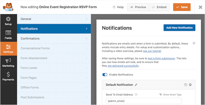 Customizing the WPForms email and notification settings Customizing the WPForms email and notification settings