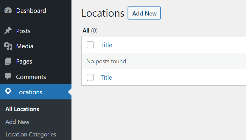 Add a new location Add a new location