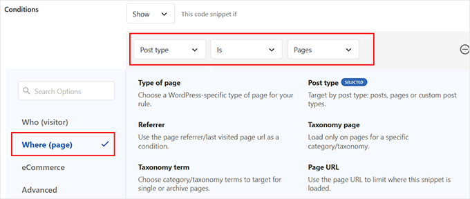 Agregar lógica condicional para mostrar los enlaces anterior/siguiente en páginas