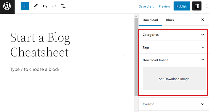 Add tags, categories, and images for the downloadable product