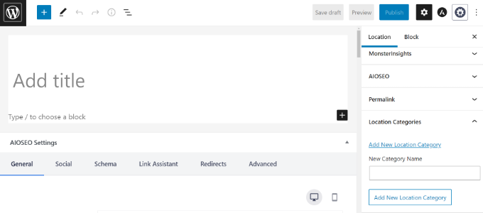 Add title and description for your location Add title and description for your location