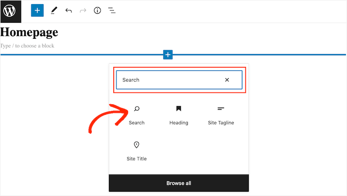 Adding a search bar to the WordPress homepage Adding a search bar to the WordPress homepage