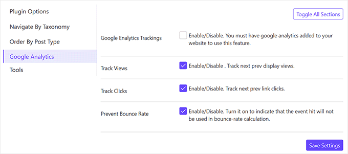 Habilitar Google Analytics