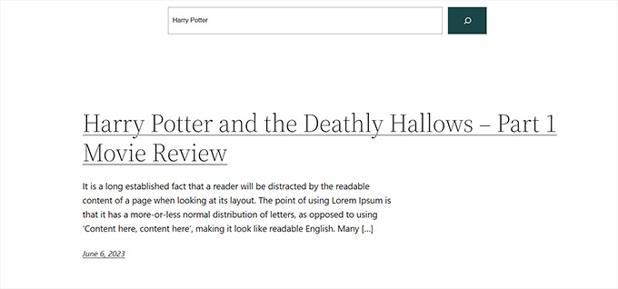 Custom post type search results in FSE Custom post type search results in FSE