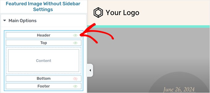 Redigera header-sektionen med Thrive Theme Builder