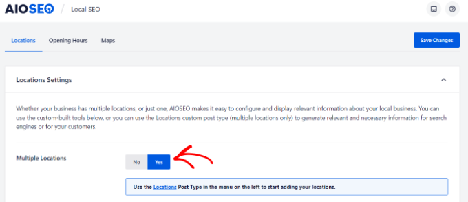 Enable multiple locations Enable multiple locations