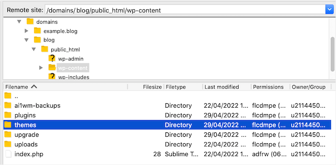 The FileZilla FTP client The FileZilla FTP client