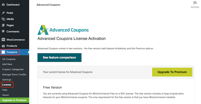 Adding your license key to the Advanced Gift Cards plugin Adding your license key to the Advanced Gift Cards plugin