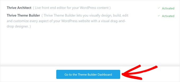 Activating Thrive Architect and Thrive Theme Builder Activating Thrive Architect and Thrive Theme Builder