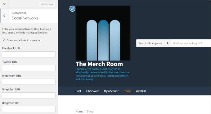 Configuring social networks with Nozama