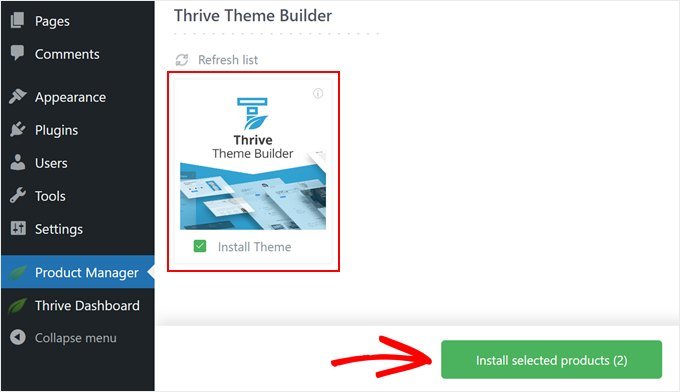 Installing the Thrive Theme Builder Installing the Thrive Theme Builder