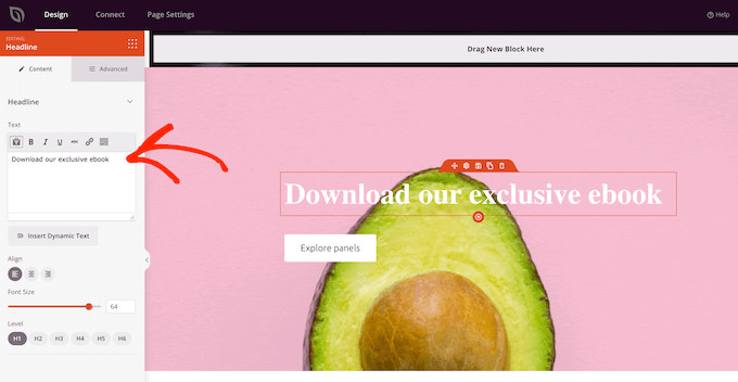 Add text on top of an image using SeedProd Add text on top of an image using SeedProd