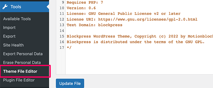 Editor fișiere temă Editor fișiere temă