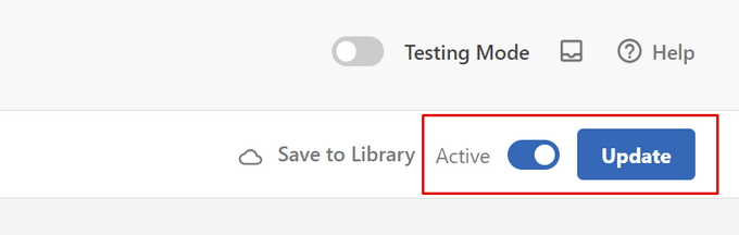 Gör utdraget aktivt och klicka på knappen Uppdatera
