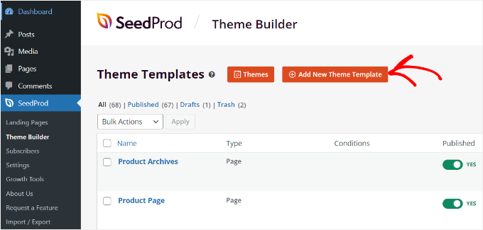 Add a new theme template Add a new theme template