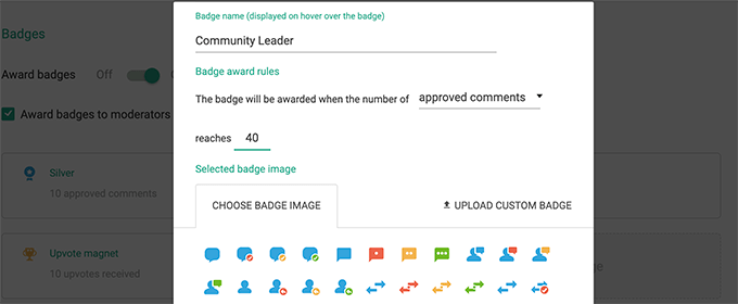 Choose badge Choose badge