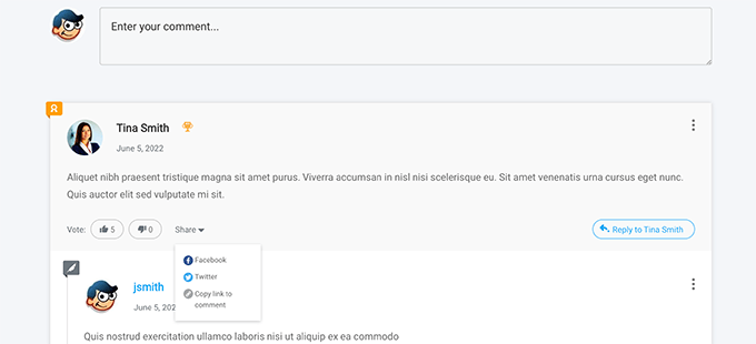 Comments preview Comments preview