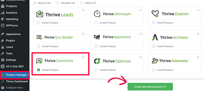 Install Thrive Comments Install Thrive Comments