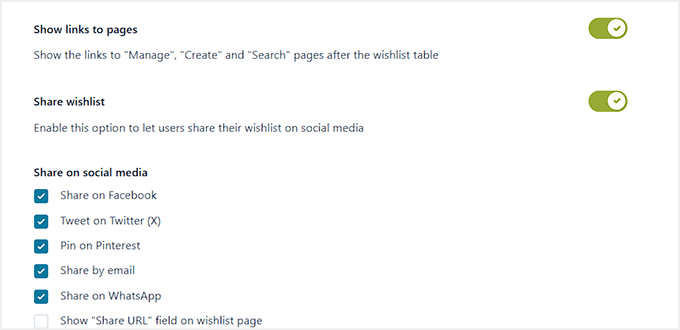 Share wishlist on social media in YITH WooCommerce Wishlist