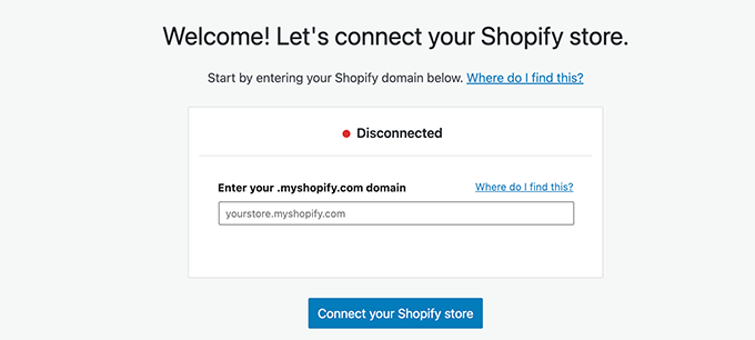 Your Shopify store URL Your Shopify store URL