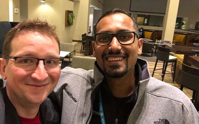 Syed Balkhi och David Bisset