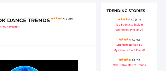 Top rated posts Top rated posts