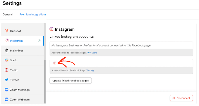 Uncanny AutomatorとInstagramの接続