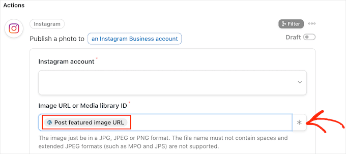 WordPress から Instagram に注目の画像を投稿する