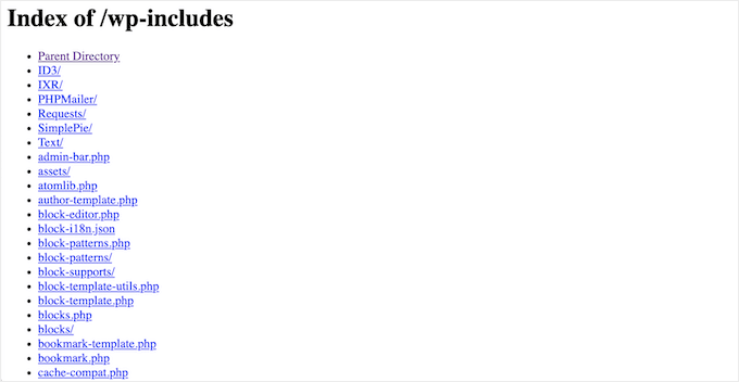 Directory browsing enabled Directory browsing enabled