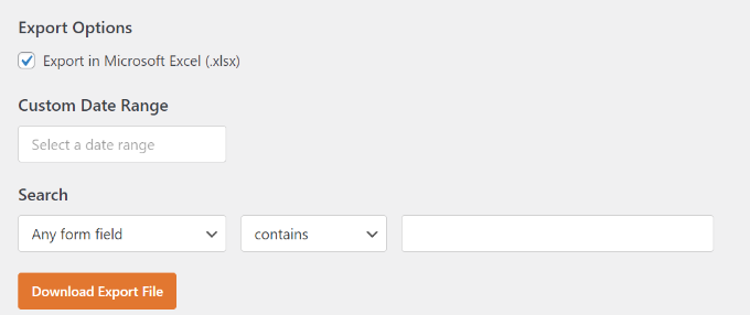 Download export file Download export file