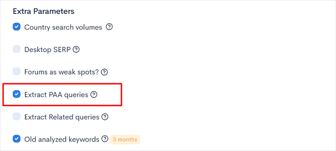 Adaugă parametri suplimentari la căutarea cuvintelor cheie Adaugă parametri suplimentari la căutarea cuvintelor cheie
