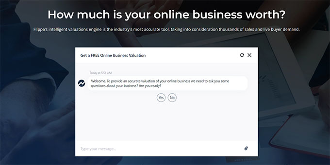 Flippa değerleme botu