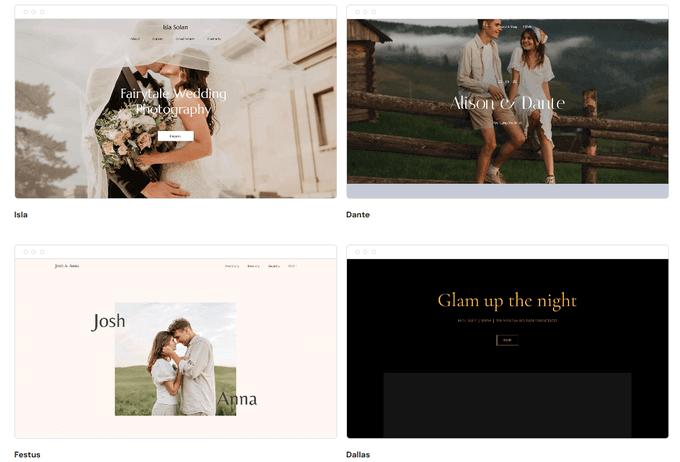 Hostinger wedding website templates