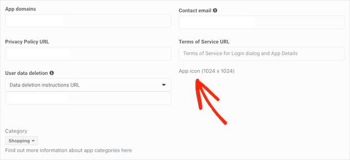 Ajout d'une icône d'application à Facebook