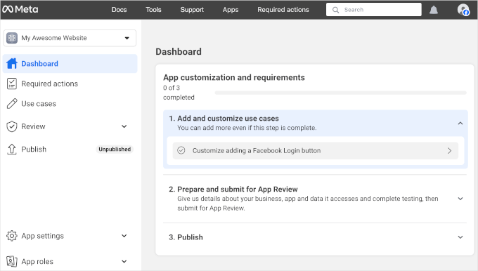 Personnaliser l'application
